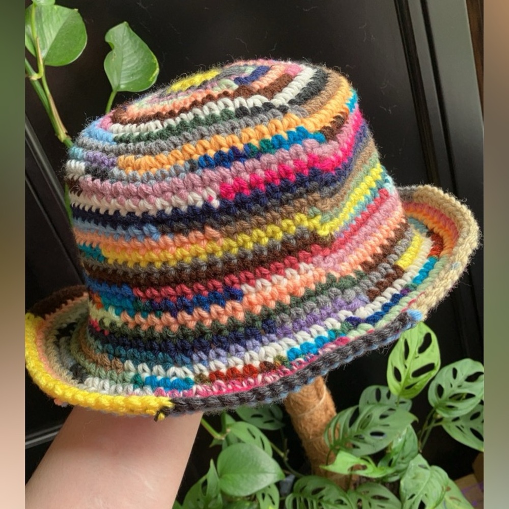 Colorful Crochet Bucket Hat